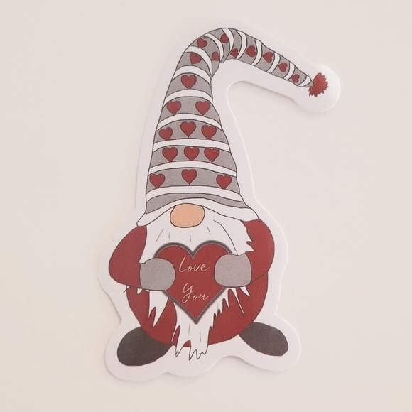 10/$10 Valentine Gnome Sticker - Picture 1 of 1